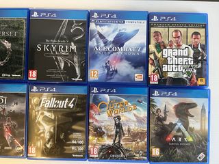 PS4 Slim Negra + Mando y Juegos