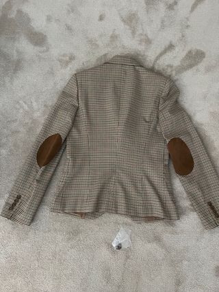 Americana/,Blazer cuadros con coderas
