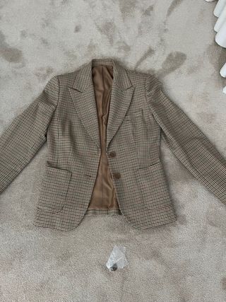 Americana/,Blazer cuadros con coderas
