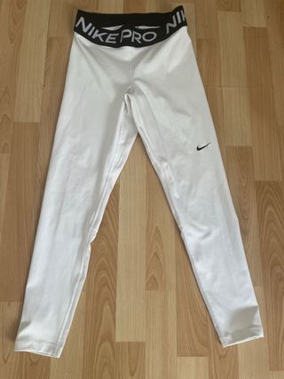 Mallas Nike Pro Mujer Blancas