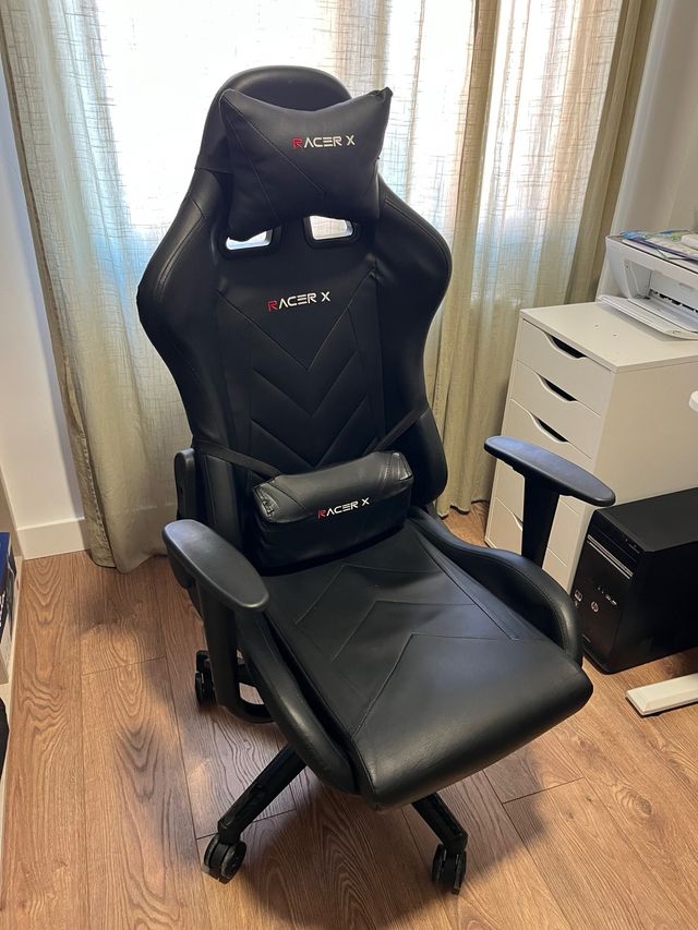 Silla de oficina Racer X negra