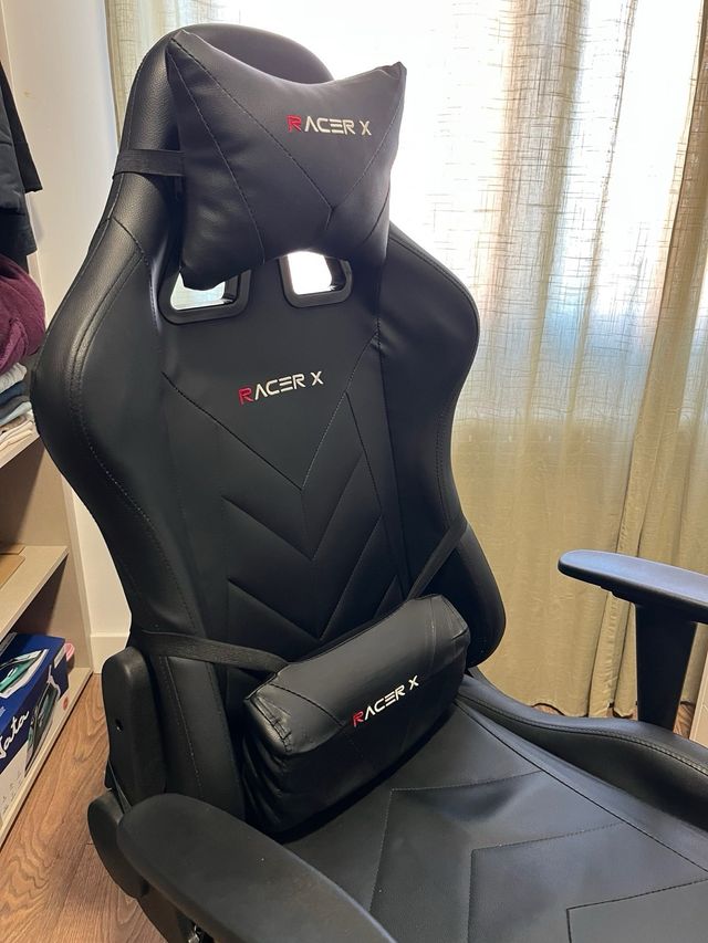 Silla de oficina Racer X negra