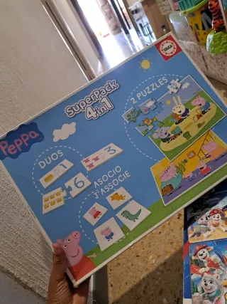 Pack 4 en 1 Puzzles Peppa Pig Educa