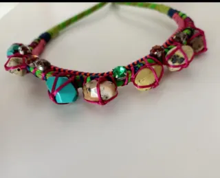 Collar Bimba y Lola piedras turquesa