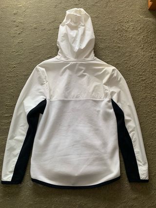Sudadera Hollister Blanca y Negra Cremallera