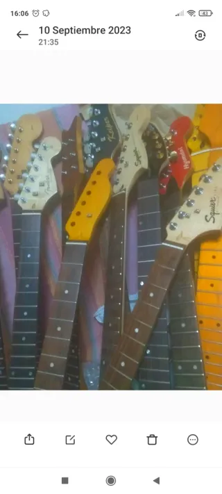 Mástiles guitarra eléctrica varios