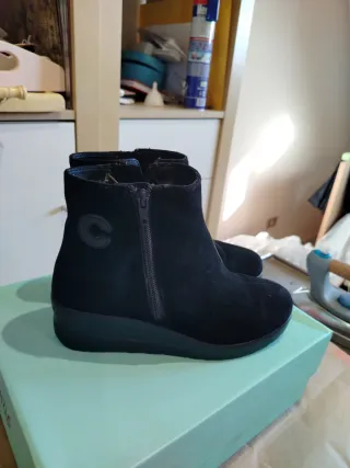 Stivaletti Cinzia Soft Camoscio Nero Tg 37