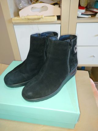 Stivaletti Cinzia Soft Camoscio Nero Tg 37
