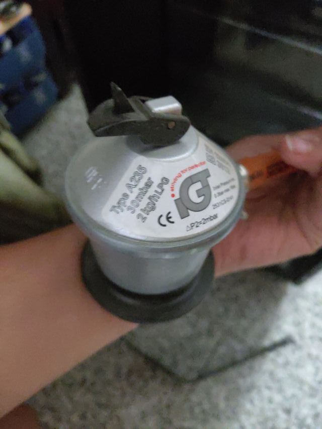 Estufa de gas Forcali negra