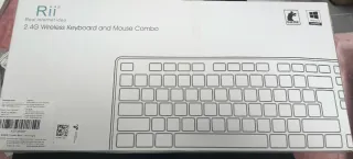Teclado y Ratón Inalámbrico Negro