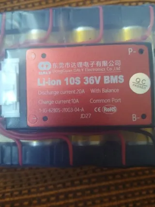 Batería Li-ion 36V BMS Patinete Eléctrico