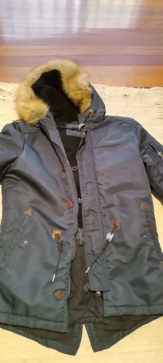 Chaqueta Blend azul marino con botones