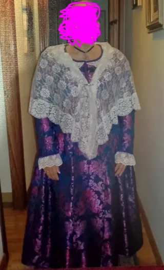 Traje de Baturra Azul y Morado