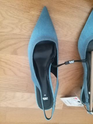 Zapatos Zara Vaqueros Descalzos Talla 40