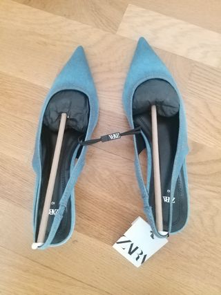 Zapatos Zara Vaqueros Descalzos Talla 40