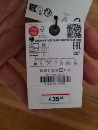Zapatos Zara Vaqueros Descalzos Talla 40