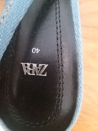 Zapatos Zara Vaqueros Descalzos Talla 40
