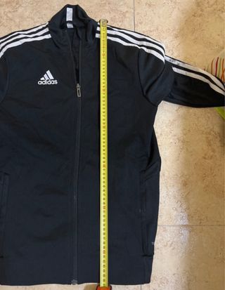 Chaqueta Adidas Negra con Rayas Blancas