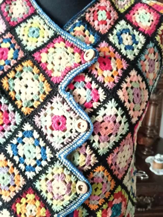 Gilet donna uncinetto fatto a mano