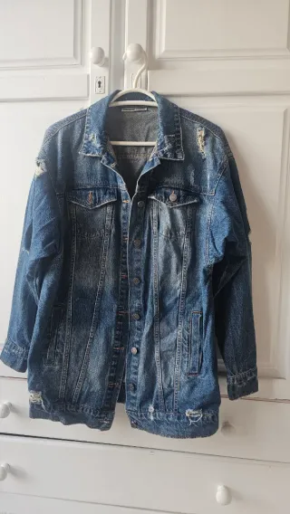 Cazadora oversize denim Noisy May