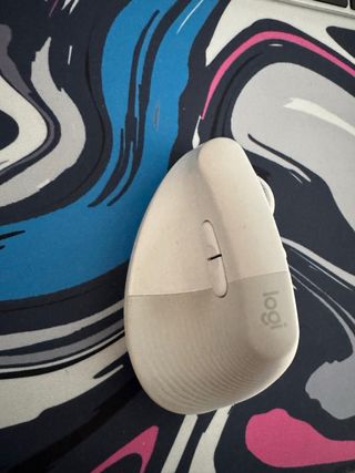 Logitech Lift Ratón Vertical Inalámbrico Beige