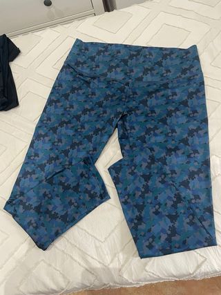 Mallas deportivas camuflaje azul y verde