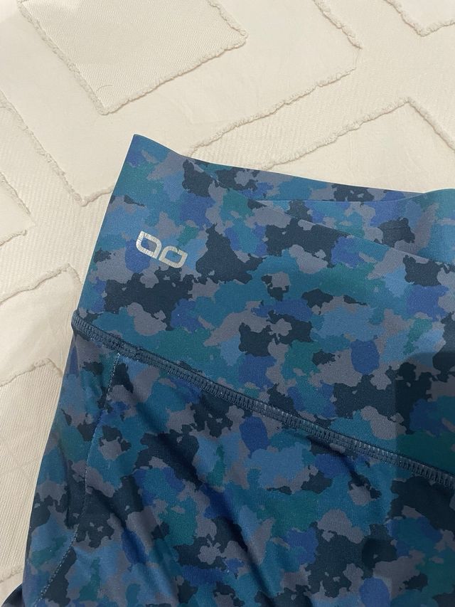 Mallas deportivas camuflaje azul y verde