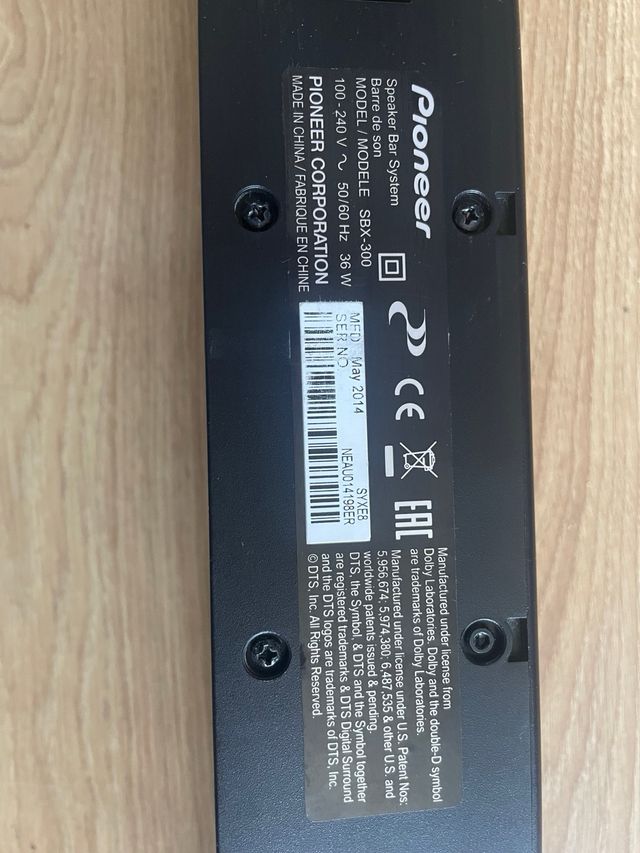 Barra de Sonido Pioneer SBX-300  130 vatios