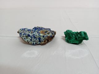 Azzurrite e Malachite Minerali Grezzi
