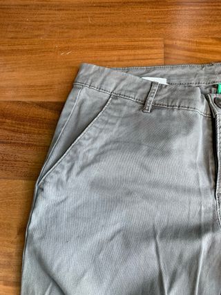 Pantaloni Chinos Benetton Verde Oliva