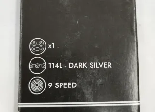 Cadena ELTIN 114L Dark Silver 9 Speed