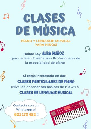 Clases de piano para niños