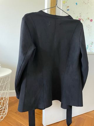 Blazer Zara efecto ante negro Talla S