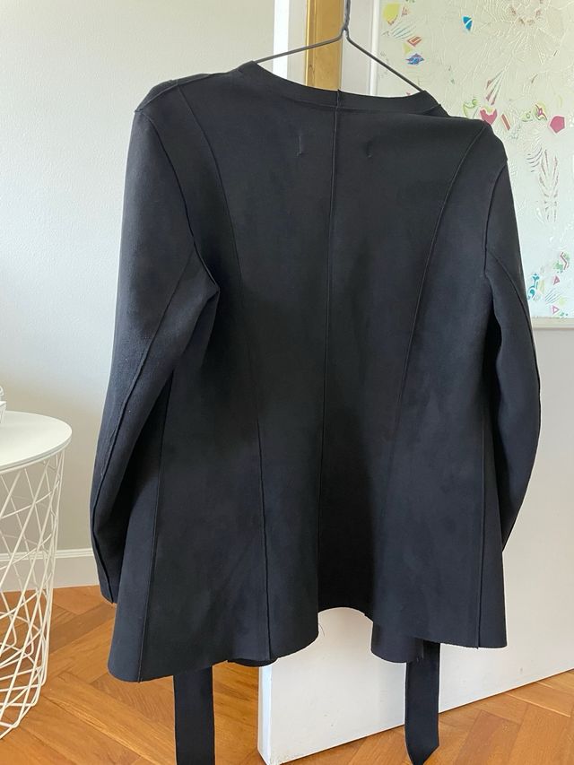 Blazer Zara efecto ante negro Talla S