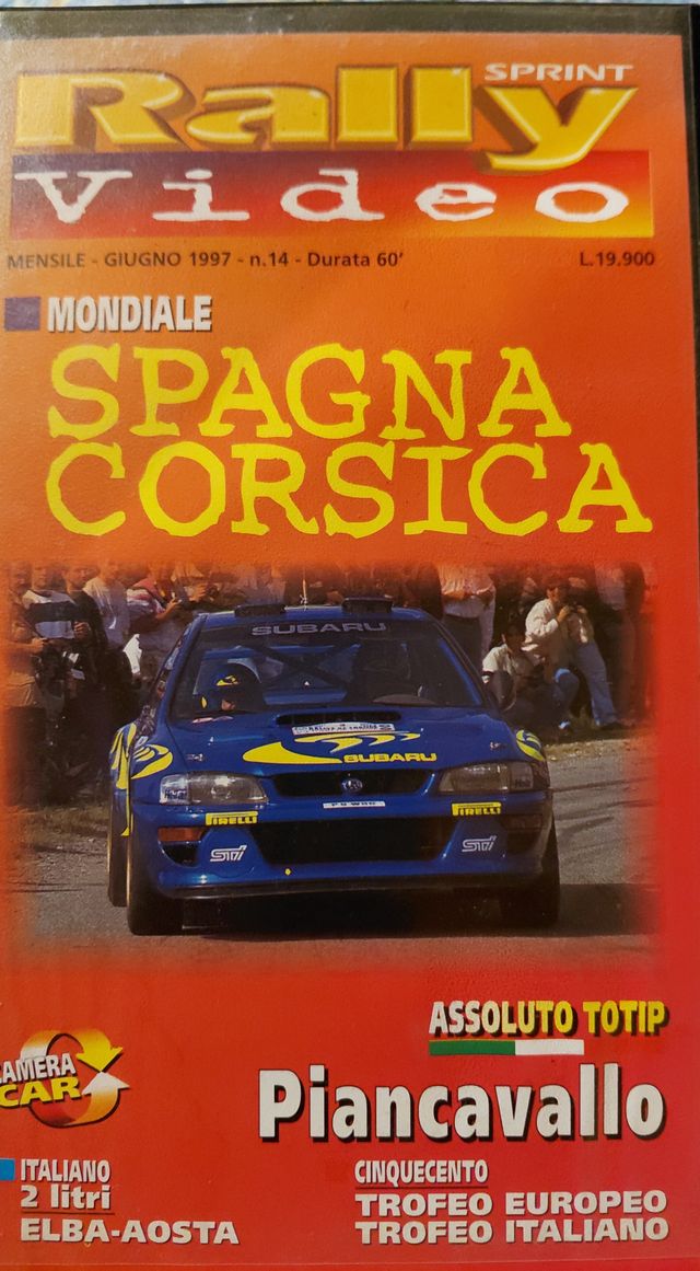 VHS Rally Video Spagna Corsica 1997