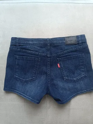 Pantalón corto Levis niña azul