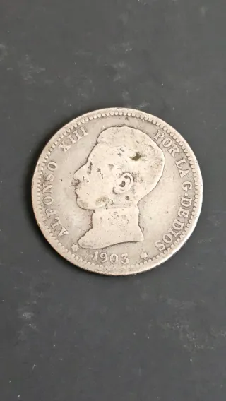 1 Peseta Plata 1903 Alfonso XIII