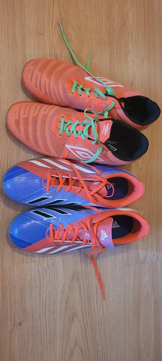 Botas de fútbol sala Umbro Naranja y Verde