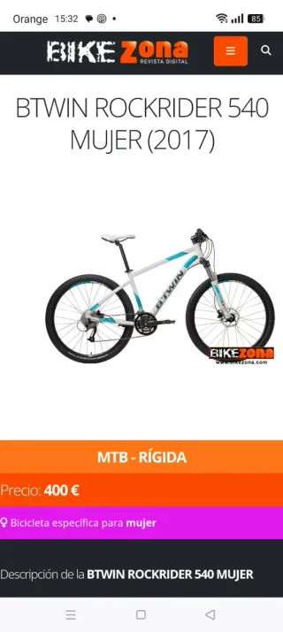 Bicicleta Btwin 540