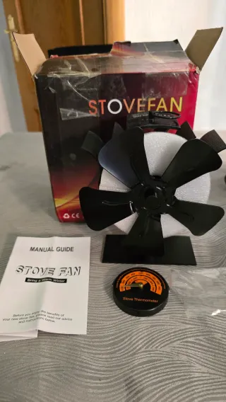 Ventilatore da stufa con termometro