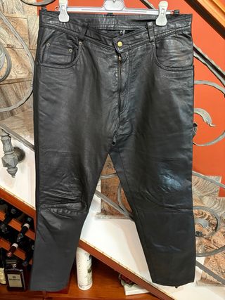 Pantaloni in vera pelle vintage donna