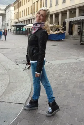 Stivaletti Tendenze Pelle Neri/Grigi 38