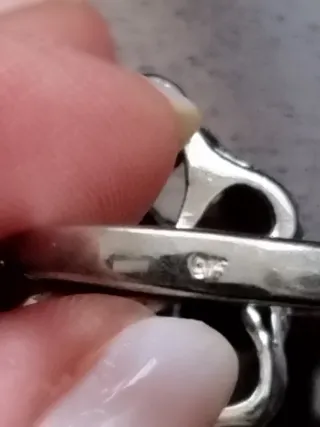 Anillo Oro Blanco 9k con Aguamarina