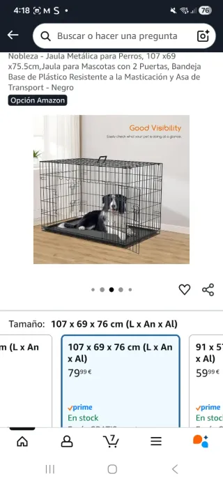 2 Rejas para perros grandes