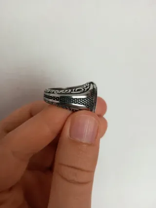 Anillo Acero Inoxidable Vikingo Hombre