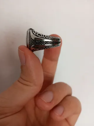 Anillo Acero Inoxidable Vikingo Hombre