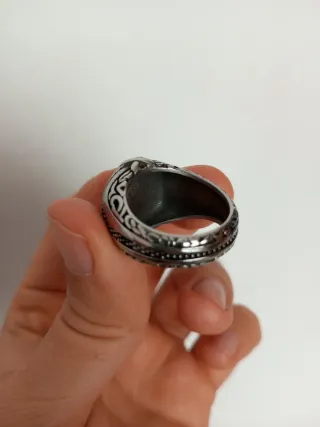 Anillo Acero Inoxidable Vikingo Hombre