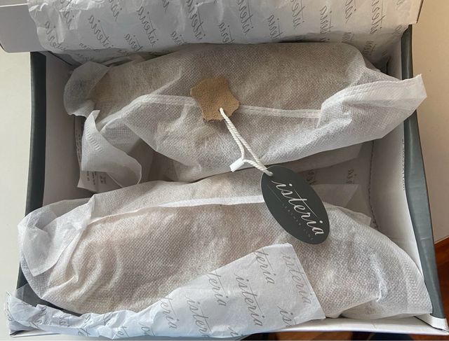 Zuecos Istria serraje pelo plataforma beige