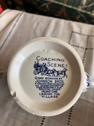 Juego de té Johnson Bros Coaching Scenes