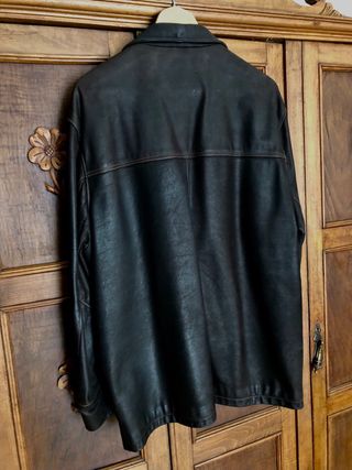 Chaqueta de Cuero N&B Marrón Talla XL